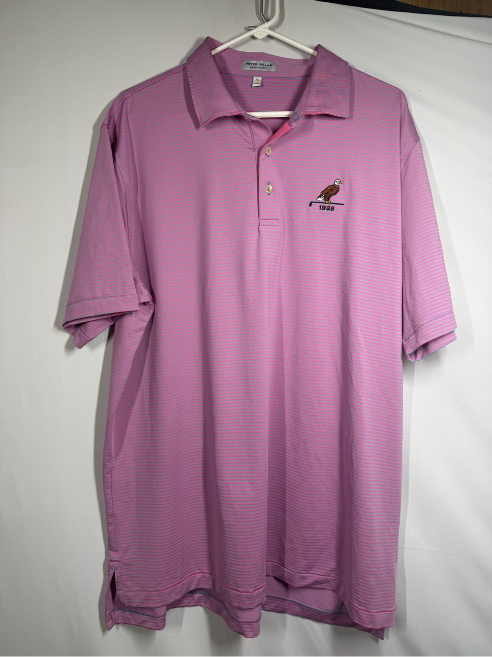 Peter Millar Men's Lavender-Pink Striped Polo